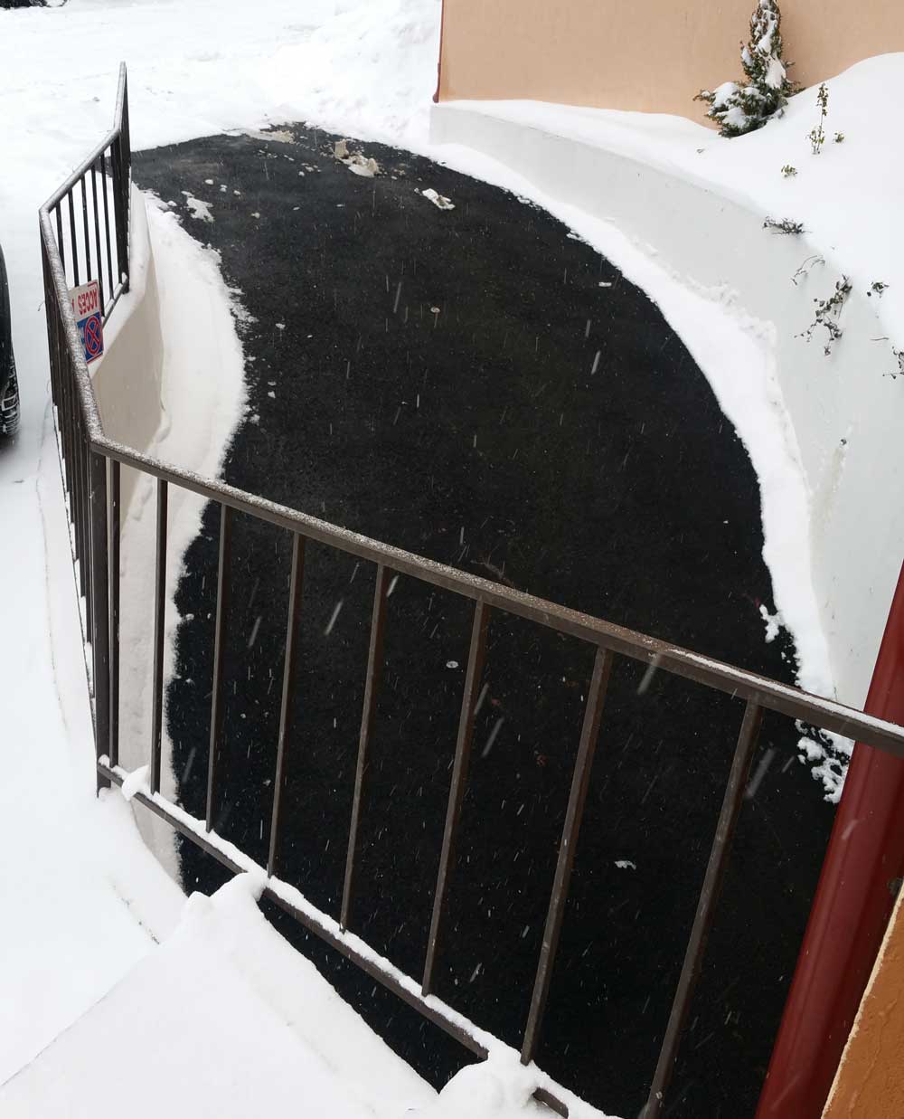 vía del sistema de derretimiento de nieve